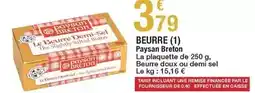 Carrefour Paysan breton - beurre offre