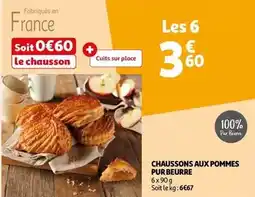 Auchan Chaussons aux pommes pur beurre offre