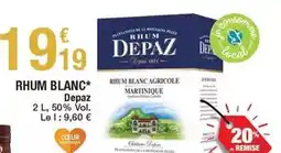 Carrefour Depaz - rhum blanc offre