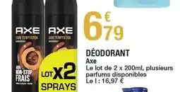 Carrefour Axe - déodorant offre
