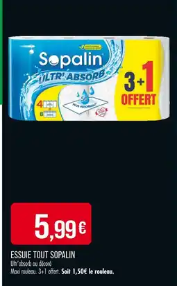 Match SOPALIN ESSUIE TOUT offre
