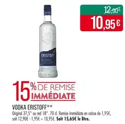 Match ERISTOFF VODKA offre