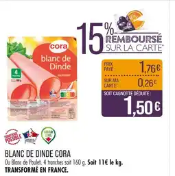 Match CORA BLANC DE DINDE offre