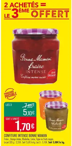 Match Bonne Maman CONFITURE INTENSE offre
