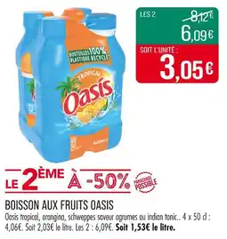 Match OASIS BOISSON AUX FRUITS offre