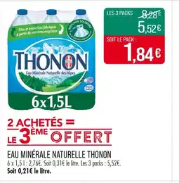 Match THONON EAU MINÉRALE NATURELLE offre