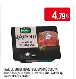 Match SOCOPA PAVÉ DE BOEUF RUMSTECK MARINÉ offre