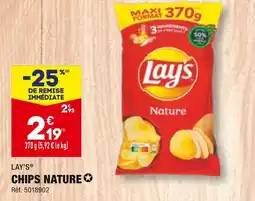 ALDI LAY’S CHIPS NATURE offre