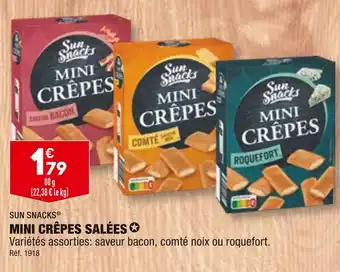 ALDI SUN SNACKS MINI CRÊPES SALÉES offre