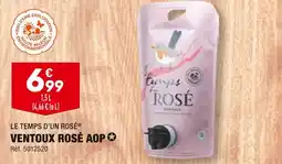 ALDI LE TEMPS D’UN ROSÉ VENTOUX ROSÉ AOP offre