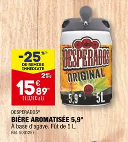ALDI DESPERADOS BIÈRE AROMATISÉE 5,9° offre