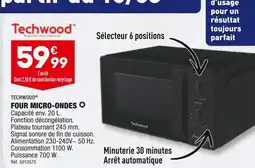ALDI TECHWOOD FOUR MICRO-ONDES offre