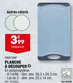 ALDI CROFTON PLANCHE À DÉCOUPER offre