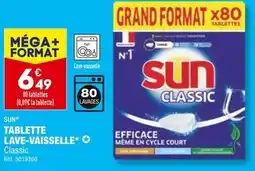 ALDI SUN TABLETTE LAVE-VAISSELLE offre