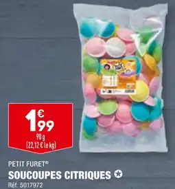 ALDI PETIT FURET SOUCOUPES CITRIQUES offre