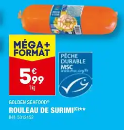 ALDI GOLDEN SEAFOOD ROULEAU DE SURIMI offre