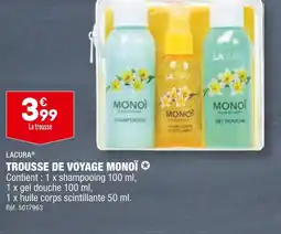 ALDI LACURA TROUSSE DE VOYAGE MONOÏ offre