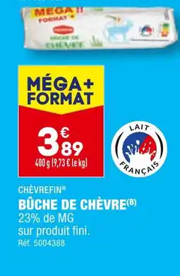 ALDI CHÈVREFIN BÛCHE DE CHÈVRE offre