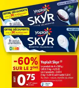 Lidl Yoplait Skyr offre
