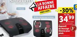 Lidl SILVERCREST Appareil de massage Shiatsu pour pieds offre