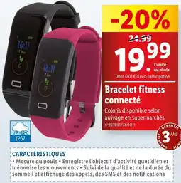 Lidl Bracelet fitness connecté offre