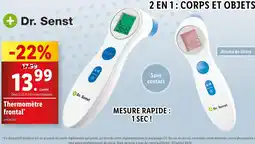 Lidl Dr. Senst Thermomètre frontal offre
