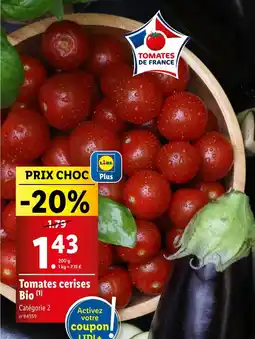 Lidl Tomates cerises Bio offre