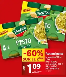 Lidl Panzani Pesto offre
