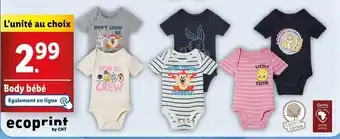 Promo LOONEY TUNES Body bebe chez Lidl