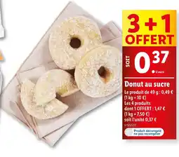 Lidl Donut au sucre offre