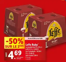 Lidl Leffe Ruby offre