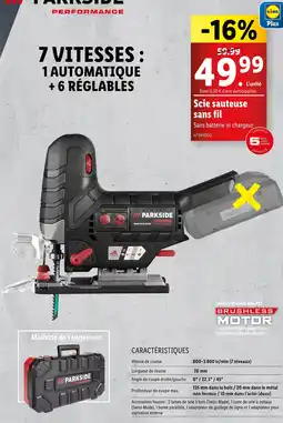 Lidl PARKSIDE PERFORMANCE Scie sauteuse sans fil offre