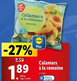 Lidl ocean sea Calamars à la romaine offre
