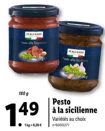 Lidl ITALIAMO Pesto à la sicilienne offre
