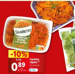 SALADINETTES Carottes râpées