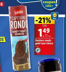 Lidl Sondey Goûters ronds goût tout choco offre