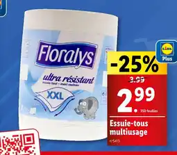 Lidl Floralys Essuie-tous multiusage offre