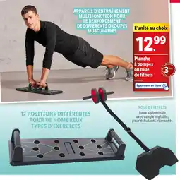 Lidl CRIVIT Planche à pompes ou roue de fitness offre