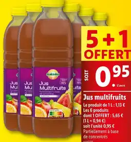 Lidl Solevita Jus multifruits offre