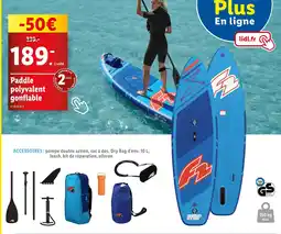 Lidl F2 Paddle polyvalent gonflable offre