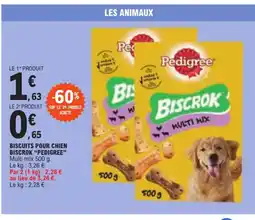 E.Leclerc BISCUITS POUR CHIEN BISCROK "PEDIGREE" offre