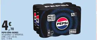 E.Leclerc PEPSI ZÉRO SUCRES offre