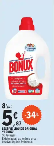 E.Leclerc LESSIVE LIQUIDE ORIGINAL "BONUX" offre