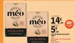 E.Leclerc CAFÉ EN GRAINS EXCELLENCE “MÉO” offre