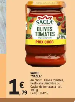 E.Leclerc SAUCE "SACLA" offre