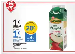 E.Leclerc PUR JUS DE POMME "JAFADEN" offre
