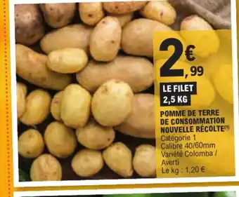 E.Leclerc POMME DE TERRE DE CONSOMMATION offre
