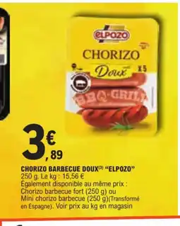 E.Leclerc CHORIZO BARBECUE DOUX offre