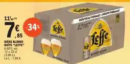 E.Leclerc BIÈRE BLONDE BOÎTE "LEFFE" offre