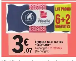 E.Leclerc ÉPONGES GRATTANTES "ÉLÉPHANT offre